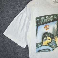 Vintage Herman Brood Shirt Large 90s Music Abstract Portrait Jet Up A Rock Blues