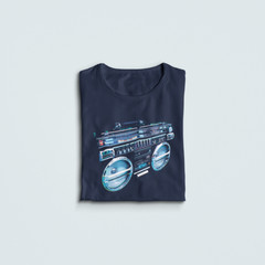 Retro Ghettoblaster Unisex Shirt 80S 90S Hip Hop Rap Music Boom Box Gift