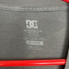DC Shoes T Shirt Men XL Grey Blue Graphic Trademark Skater Streetwear Grunge Y2K