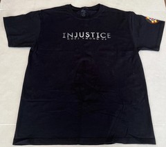 injustice gods among us DC Comics Video Game Promo T Shirt Size Large Black