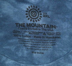 NEW Tie Dye Patriotic July 4 TShirt Eagle Jets Mountain River Flag 2XL Unisex