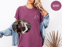 Custom Pet Portrait Comfort Tee Personalized Dog Cat Photo