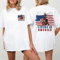 Apollo Creed Living In America T-Shirt, Retro USA Shirt, 4th Of July Tee