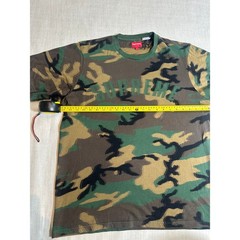 Supreme Arc Logo Woodland Camo T Shirt Green Brown Tee Size L