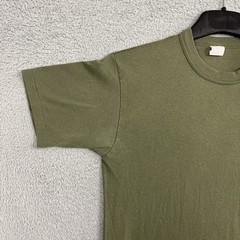 VTG Soffe T Shirt Tag M 17.5” PTP Single Stitch Sleeve Army Green Olive Military