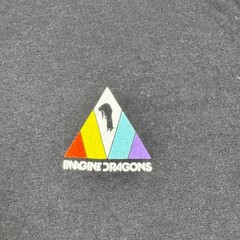 Imagine Dragons Evolve World Tour 2017 T-Shirt Mens 2XL Black Rainbow Prism Logo