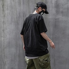 MFCT Men’s Streetwear Tshirt Dark Reflection Spray Paint Urban Short Sleeves Tee