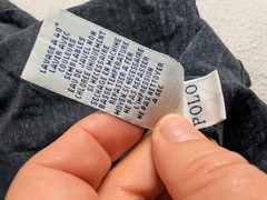 Polo Ralph Lauren Men’s XL V-Neck T-Shirt Grey Charcoal Marl Cotton Pony Logo