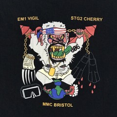 United States Navy Shirt Adult Medium Black Long Sleeves EM1 VIGIL MMC BRISTOL