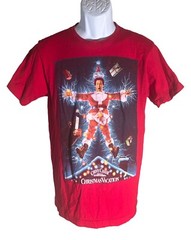 NATIONAL LAMPOONS CHRISTMAS VACATION Short Sleeve T-Shirt Red Medium