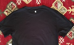 Apple Employee Store T-Shirt Black Multicolor Wordmark Logo Size Large NWT