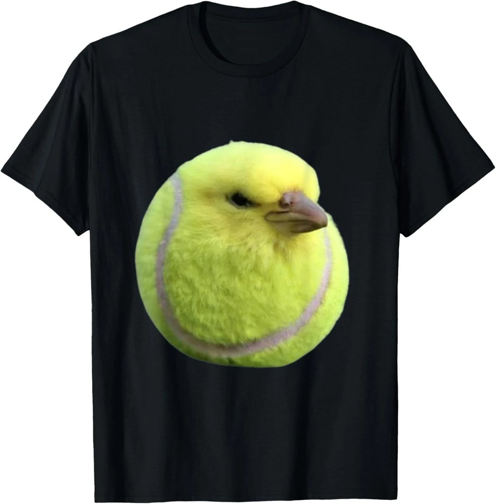 Silly Tennis Bird Meme Brainrot Gen Z Design Unisex T-Shirt