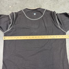 Kuhl T Shirt Mens Medium Gray Outdoors Stretch Flaws Preowned