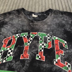 Hype T-Shirt Mens XL Black Tie Dye Graphic Street Wear Short Sleeve Skate Grunge