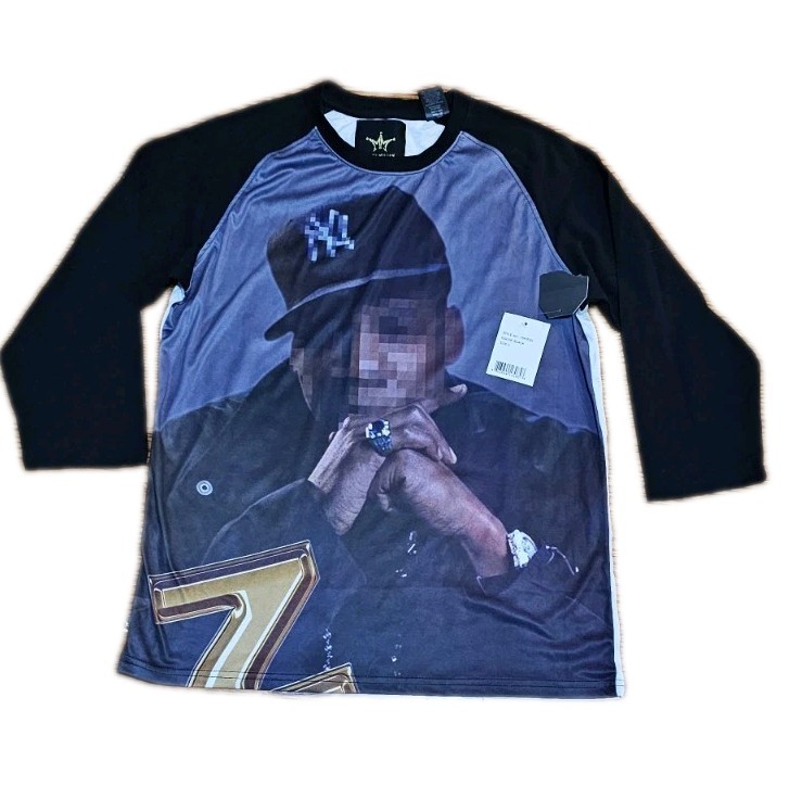Jay-Z Shirt Size Large Baseball Maxi Milian Men’s hip hop rap