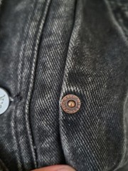 Vintage Calvin Klein Mens Denim Jacket Black Size M Fits Like A Large Or Bigger