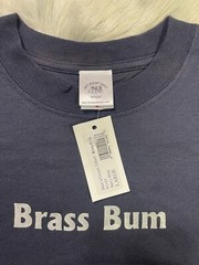 NWT Brass Bum by Last Resort Music Design Unisex TShirt Navy Blue Large New