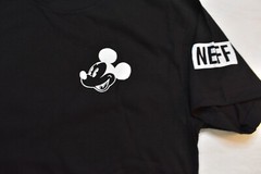 Neff X Disney Mens Mickey Mouse No Worries Graphic Black T-Shirt NWT S, M, L
