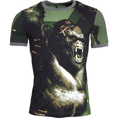 DOLCE & GABBANA T-shirt Green Gorilla Cotton Short Sleeves IT46 / US36 / S
