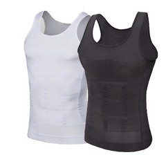 FAJAS Men Body Slimming Tummy Shaper Belly Underwear Shapewear Undershirt Vest