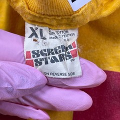 Vintage 80s USC Trojans Shirt Medium 19×27 Yellow Arc Spellout