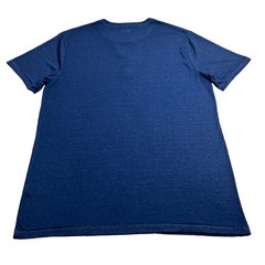 Buffalo David Bitton Henley T Shirt Mens Large Navy Blue Short Sleeve Snap Tee