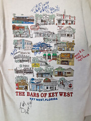 Bars of Key West Florida T Shirt Adult L – Bartender Signed – Delta Pro Weights