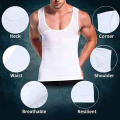 Men Best Slimming Body Shaper Trimmer Tummy Control Tank Male Corset Girdle Top