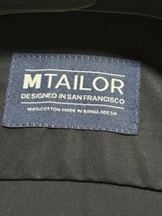 MTailor Men’s Black Shirt With Short Sleeves Size XL