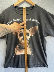 Vintage Here Lizard Chihuahua Taco Bell Promo Shirt Large Changes Tag Faded