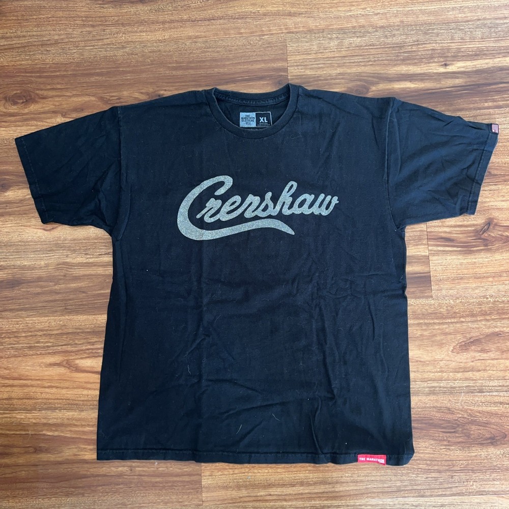 TMC The Marathon Clothing Crenshaw T-Shirt Black Red Mens Size XL Nipsey Hussle