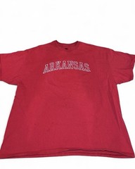 MV Sport Arkansas Red Graphic Print Crew Neck Short Sleeve T-Shirt Men’s 2XL