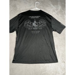 A4 Mens Black 2-44 ADA REGIMENT STRIKE FEAR AIR ASSAULT TShirt Large