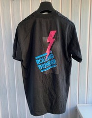 Vintage 1990 SCIMED Rolling Thunder Black USA Screen Stars Best T-Shirt Size XL