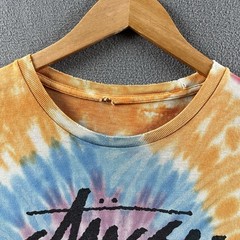 Vintage Stussy Shirt Mens XL Tie Dye Distressed Y2K Surf World Tour City Tee
