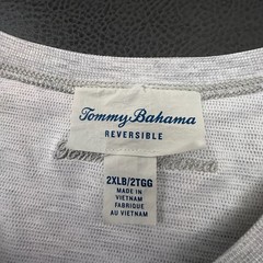 Tommy Bahama T Shirt Mens 2XL Big Gray Reversible Modal Blend Comfort Luxe Tee