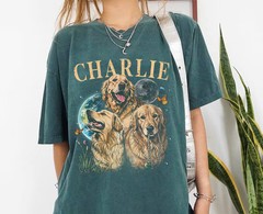 Custom Dog Photo Comfort Tee Personalized Pet Picture Shirt Gift Idea Soft