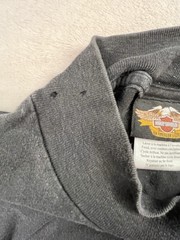 Harley-Davidson Black Turtle Neck Vintage Y2K Motorcycle Biker Long Sleeve M