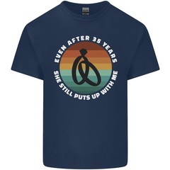 35 Year Wedding Anniversary 35th Marriage Mens Light Cotton T-Shirt