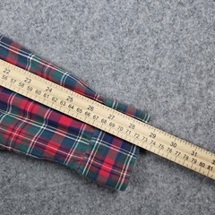 Vintage Selkirk Shirt Mens Small Red 70s 80s Button Up Plaid Woven Flannel USA