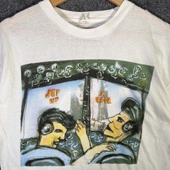 Vintage Herman Brood Shirt Large 90s Music Abstract Portrait Jet Up A Rock Blues