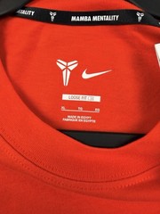 Nike Mamba Mentality Kobe Bryant T-Shirt Red Blue Loose Fit XL HJ3318-696 NWT
