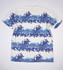 Vintage Disney Blizzard Beach T Shirt Mens Large White All Over Print 90s Y2K