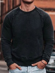 Zonbailon men’s t-shirt solid color crew neck moisture wicking breathable shirt