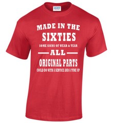 Born In The Sixties 60’s Mens T-Shirt Party Birthday Fathers Day Christmas Gift