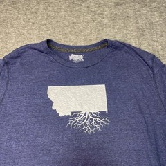 Wear Your Roots Shirt Montana State Clothing Size XL Long Sleeve Hiking Camping