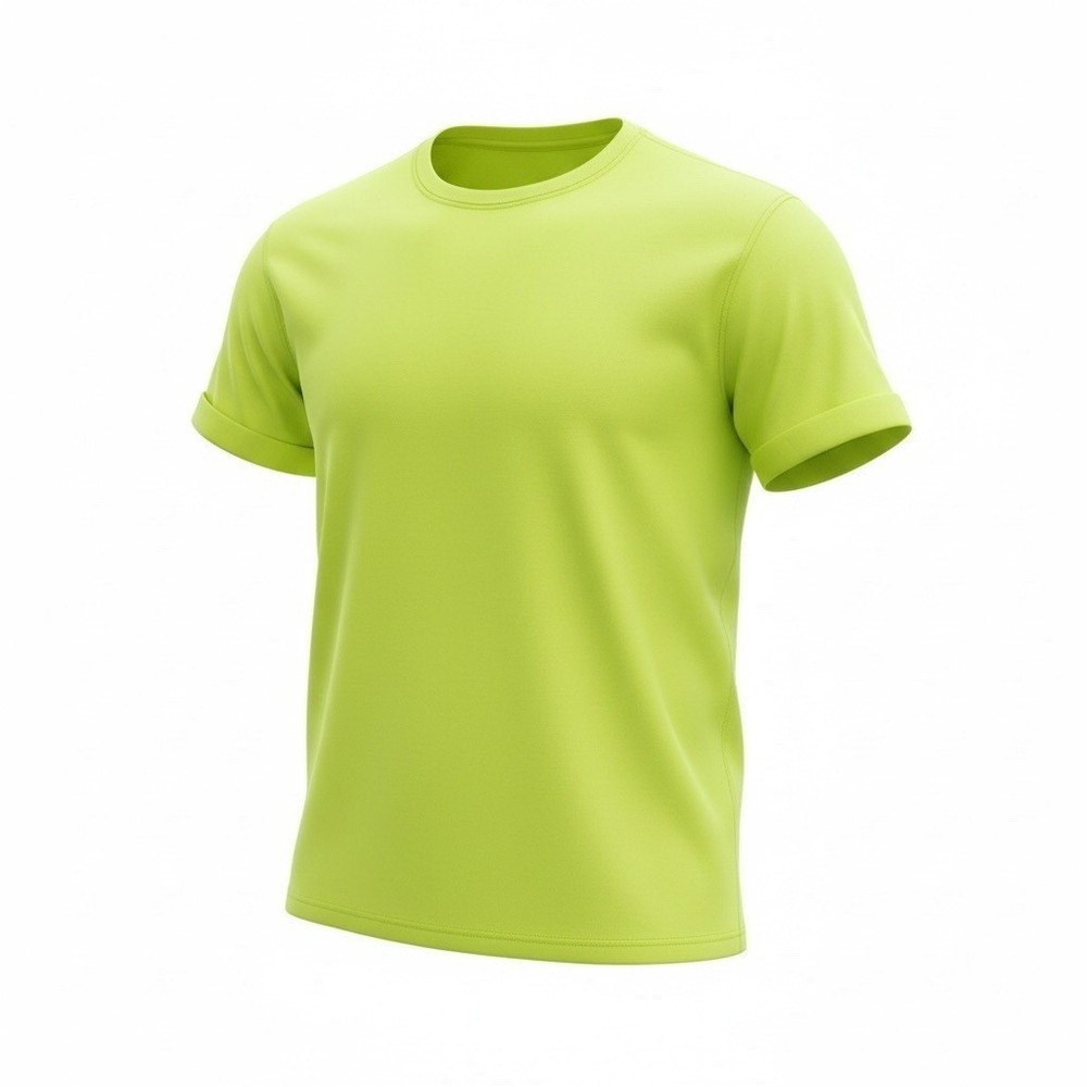 Hi Viz Yellow 4 pack Medium Safety Cotton Blend Summer Workwear Construction