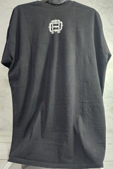 OUTRANK Men’s Casual ‘Breaking Bread’ Short Sleeve Black T-Shirt, Size 3XL