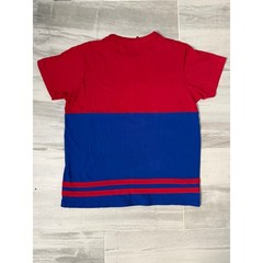 USPA U.S. Polo Assn Colorblock T-Shirt Red Blue Logo Graphic Size M