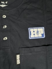 Crude Shirt Men XL Dark Navy Blue CAT2 Work Henley Workwear Fire Resistant Tall